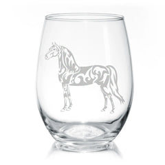 Stemless Wine Glass from Classy Equine