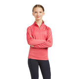 Ariat Kids Sunstopper 2.0 Team 1/4 Zip Baselayer Top