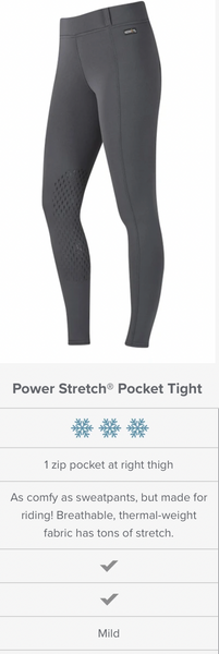 Power Stretch® Knee Patch Pocket Tight – Kerrits Equestrian Apparel
