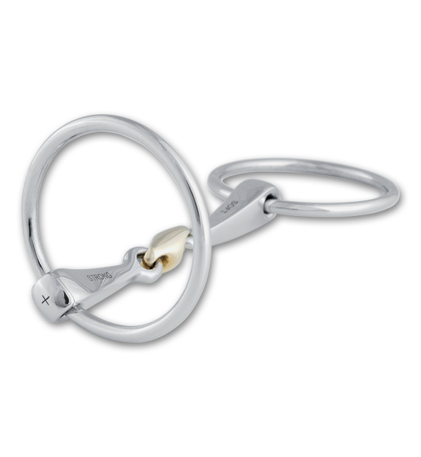 Stubben Steeltec 2 in 1 Loose Ring Snaffle Bit