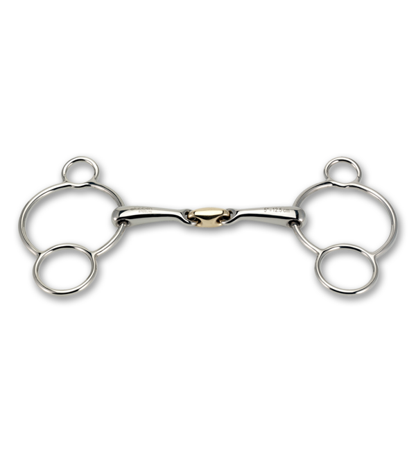 Stubben Steeltec 3 Ring Gag Bit