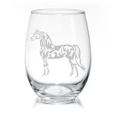 Stemless Wine Glass from Classy Equine