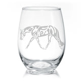 Stemless Wine Glass from Classy Equine