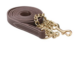 Perri's Leather Lead w/Solid Brass Chain