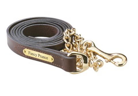 Perri's Leather Lead w/Brass Plate
