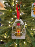 Heels Down Bottles Up! Stirrup Holiday Ornament