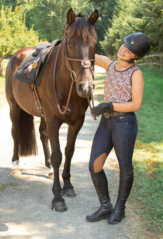 Kerrits Stretch Denim Knee Patch Breech