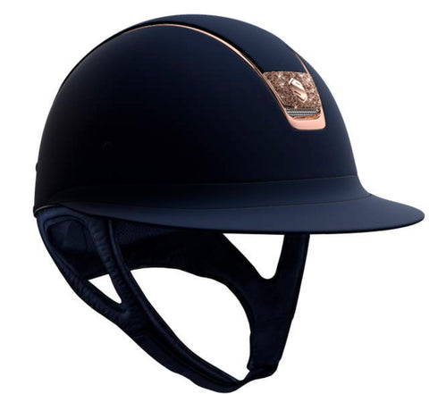 Samshield Miss Shield Shadow Matt Helmet w/RG trim/blazon