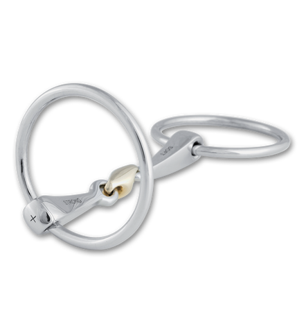 Stubben Steeltec 2 in 1 Loose Ring Snaffle Bit